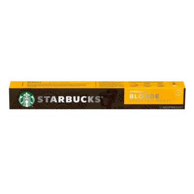 STARBUCKS BLONDE ESPRESSO ROAST CAPSULES INT 6 FOR NESPRESSO 10pcs 57gr