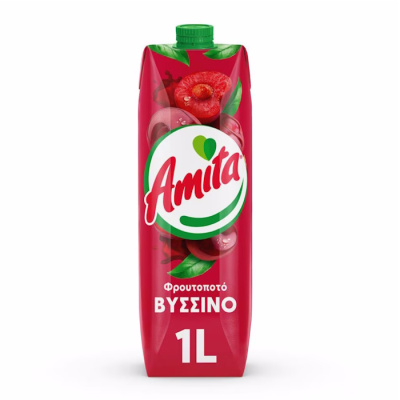 AMITA SOUR CHERRY JUICE DRINK 1lt