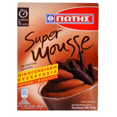 GIOTIS SUPER MOUSSE CHOCOLATE 234gr