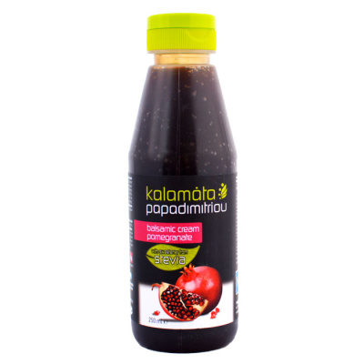 PAPADIMITRIOU BALSAMIC VINEGAR CREAM POMEGRANTE STEVIA 250ml