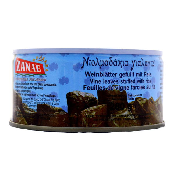 ZANAE VINE LEAVES FILLED WITH RICE 280gr