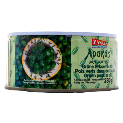 ZANAE COOKED PEAS 280gr