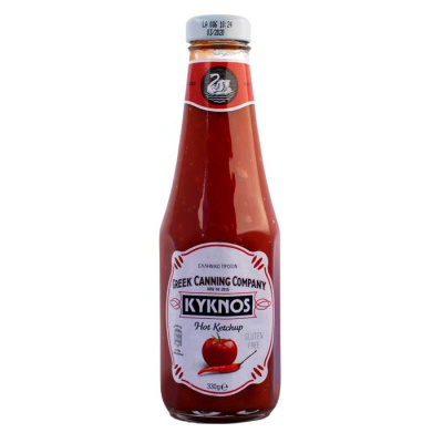 KYKNOS KETCHUP HOT GLASS BOTTLE 330gr