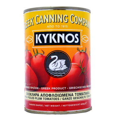 KYKNOS WHOLE PEELED PLUM TOMATO 400gr