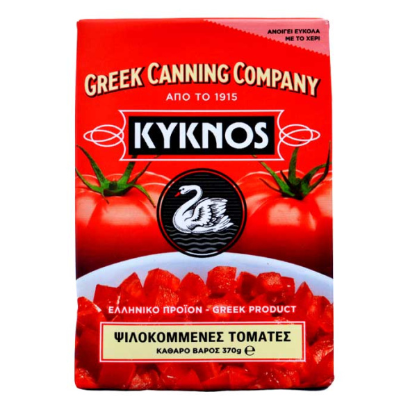 KYKNOS CHOPPED TOMATOES IN TOMATO JUICE 370gr