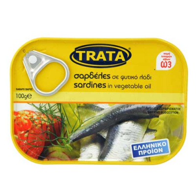 TRATA SARDINE IN VEGETABLE OIL 100gr