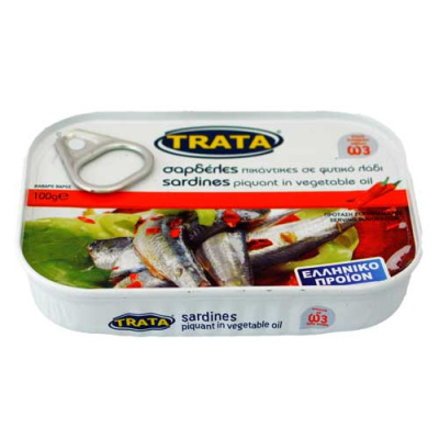 TRATA SPICY SARDINE IN VEGETABLE OIL 100gr