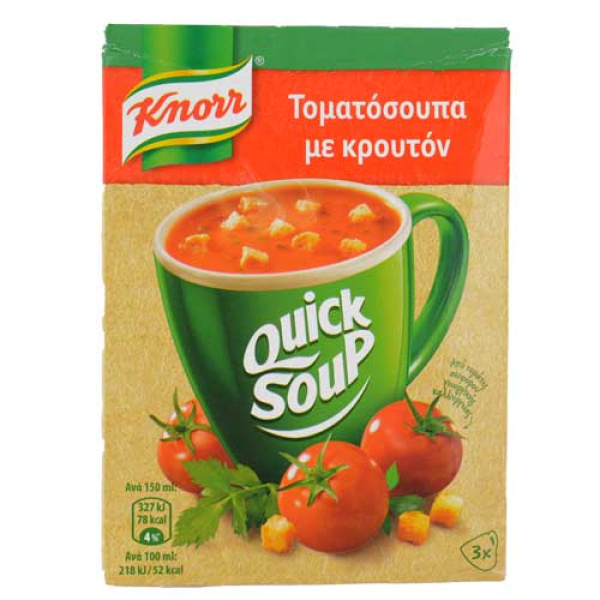 KNORR Quick  Ντοματόσουπα με Κρουτόν 42gr