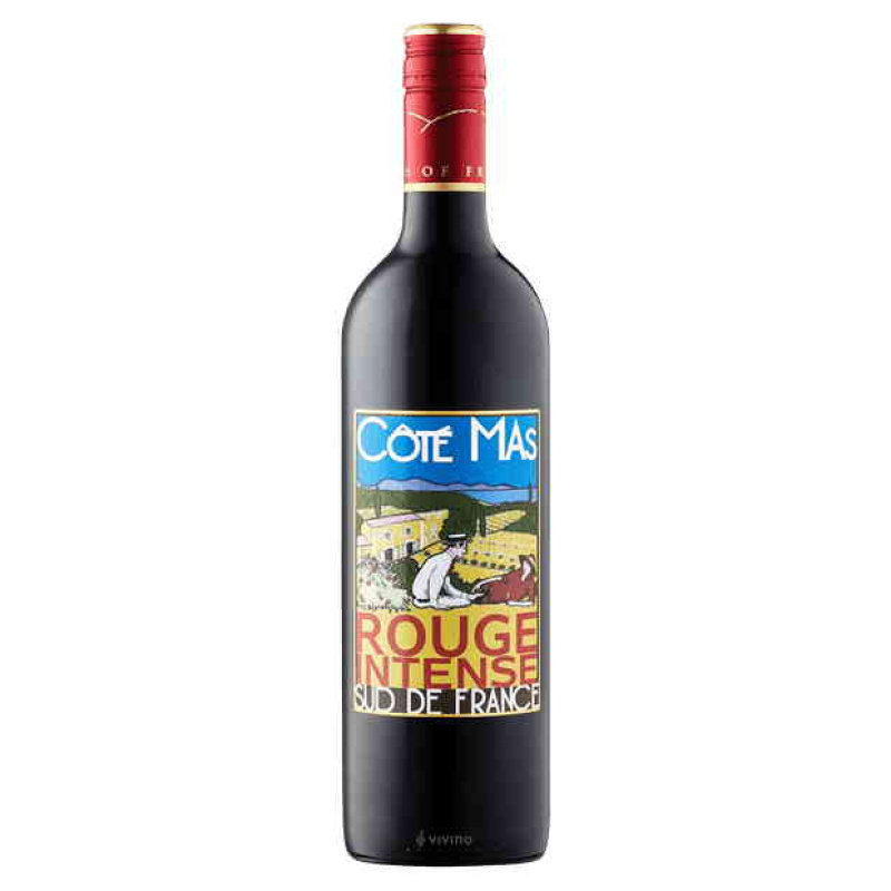 COTE MAS ROUGE INTENSE SUD DE FRANCE RED WINE 13.5%VOL 750ml