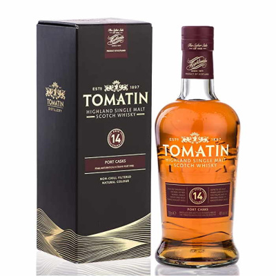 TOMATIN SINGLE MALT PORT CASKS 14Y.O. 46%VOL 700ml