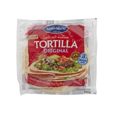 SANTA MARIA Πίτες Τορτίγιας Μεσαίες 8τεμ. 320gr