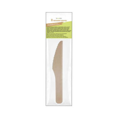 DECORATA ECO WOODEN KNIVES 8pcs