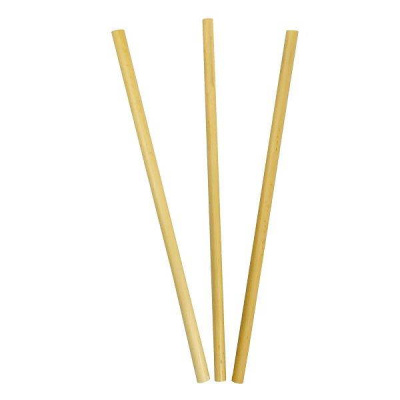 DECORATA WOODEN REED STRAWS 10pcs