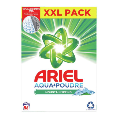 ARIEL MOUNTAIN SPRING POWDER LAUNDRY DETERGENT 56cups 3.64kg