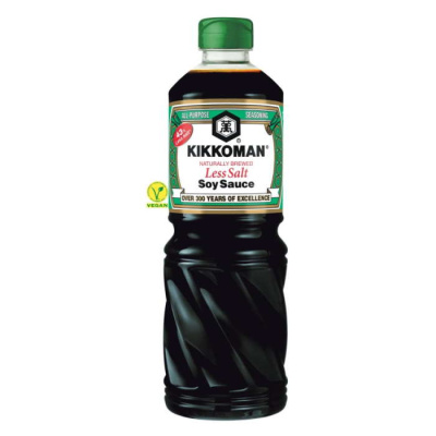 KIKKOMAN SOY SAUCE LESS SALT 975ml