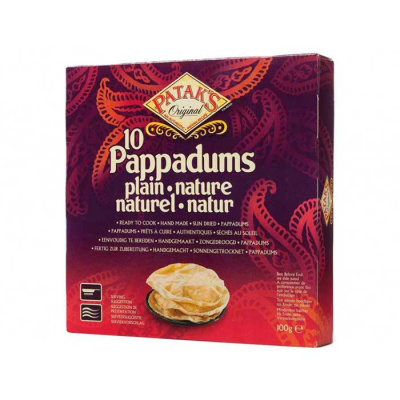 PATAK'S NATURE PAPPADUMS 10pcs 100gr