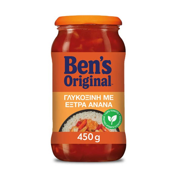 BEN'S ORIGINAL SWEET & SOUR SAUCE WITH EXTRA PINEAPPLE 450gr