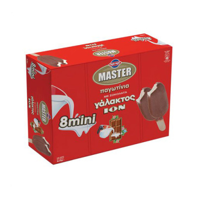 KRI KRI MASTER MINI ICE CREAMS ION MILK CHOCOLATE 8x35gr