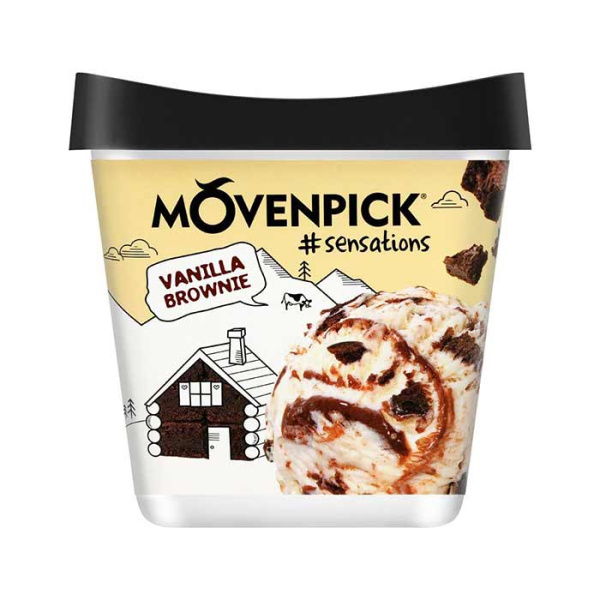 MOVENPICK Sensations Παγωτό Βανίλια Brownie 500ml