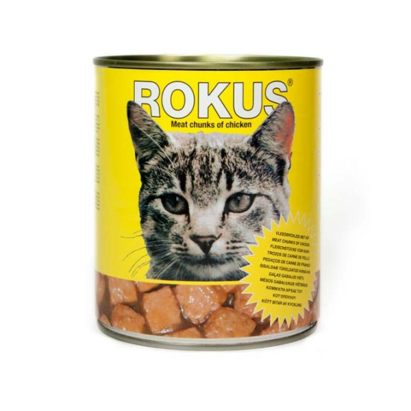 ROKUS CATS MEAT CHUNKS WITH CHICKEN 400gr
