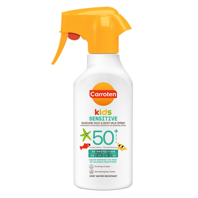 CARROTEN KIDS SENSITIVE SUNCARE FACE & BODY MILK SPAY SPF 50+ 270ml