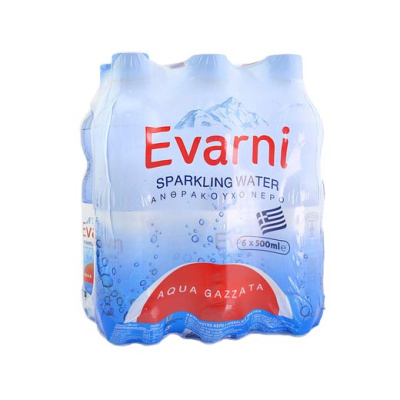 EVARNI Ανθρακούχο Νερό 1,5lt 6τεμ