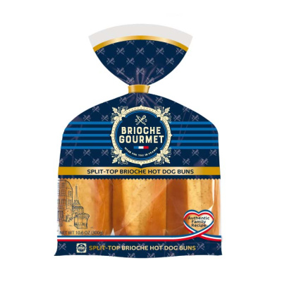 BRIOCHE GOURMET HOT DOG BUNS 300gr