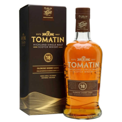 TOMATIN 18Y.O. SINGLE MALT OLOROSO SHERRY FINISH 46%VOL 700ml