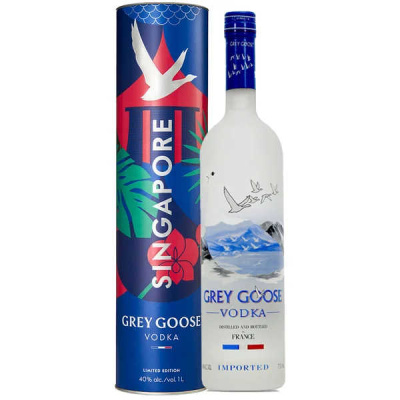 GREY GOOSE SINGAPORE VODKA 40%VOL 1lt