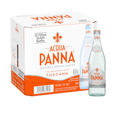 ACQUA PANNA MINERAL WATER GLASS BOTTLE 750ml 15pcs