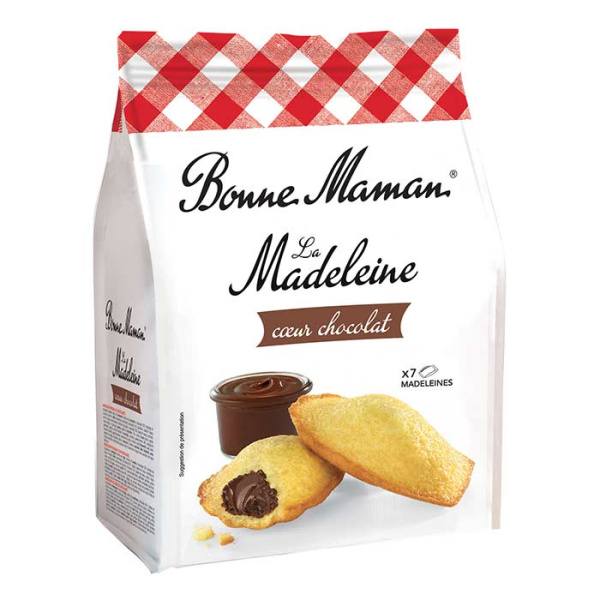 BONNE MAMAN Γαλλικά Μπισκότα (Madeleines) γεμιστές Σοκολάτα 210gr 7τεμ.