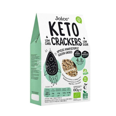 JOICE KETO CRACKER GOLDEN LINSEED 60gr bio