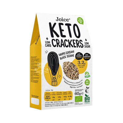 JOICE KETO CRACKER BLACK SESAME 60gr bio