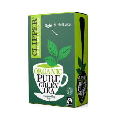 CLIPPER PURE GREEN TEA 20pcs 40gr bio