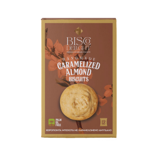 BISCO DELIGHT CARAMELIZED ALMOND BISCUITS 100gr