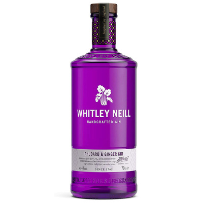 WHITLEY NEILL HANDCRAFTED DRY GIN RHUBARB & GINGER 43%VOL 700ml