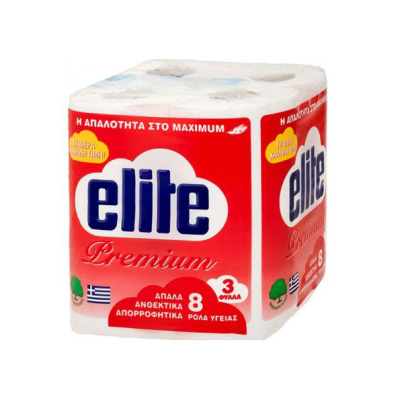 ELITE PREMIUM 3ply TOILET PAPER 8pcs