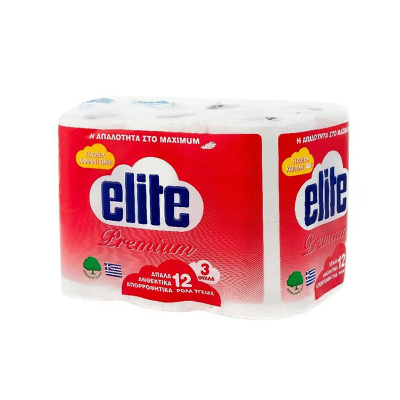 ELITE PREMIUM 3ply TOILET PAPER 12pcs