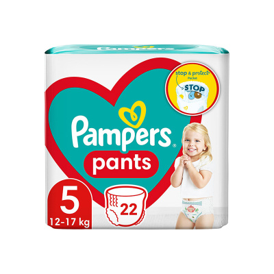 PAMPERS Pants Πάνες Βρακάκι Νο5 12-17kg 22τεμ