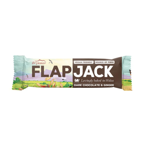 FLAPJACK BAR DARK CHOCOLATE & GINGER 80gr