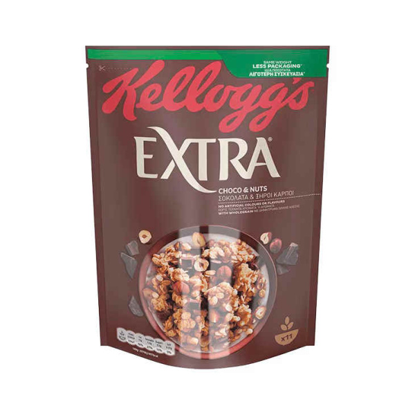 KELLOGG'S Τραγανές Μπουκιές Δημητριακών Βρώμης με Σοκολάτα & Ξηροί Καρποί 450gr