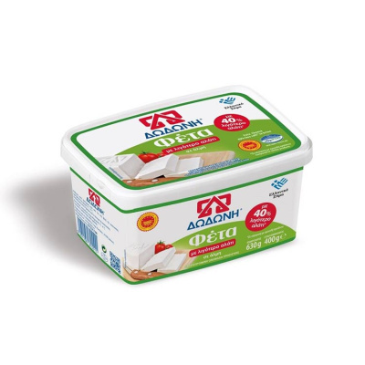 DODONI FETA CHEESE IN BRINE 40% REDUCED SALT 400gr