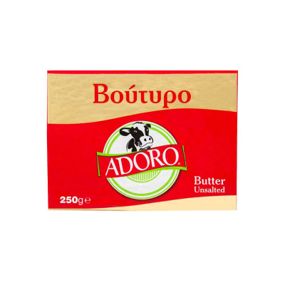 ADORO BUTTER UNSALTED IN ALUMINIUM FOIL 250gr