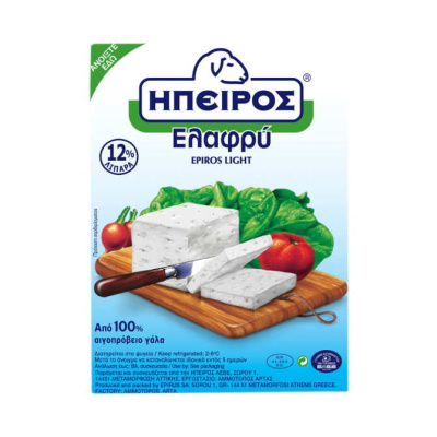 EPIRUS LIGHT WHITE CHEESE VACUUM PACKED 200gr