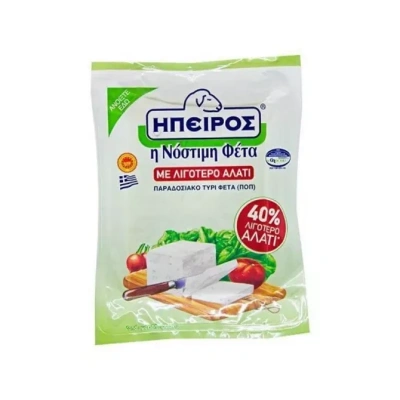 EPIRUS FETA CHEESE VACUUM PACKED LESS SALT 400gr