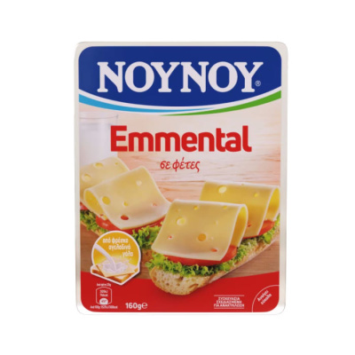 NOUNOU EMMENTAL SLICES 160gr