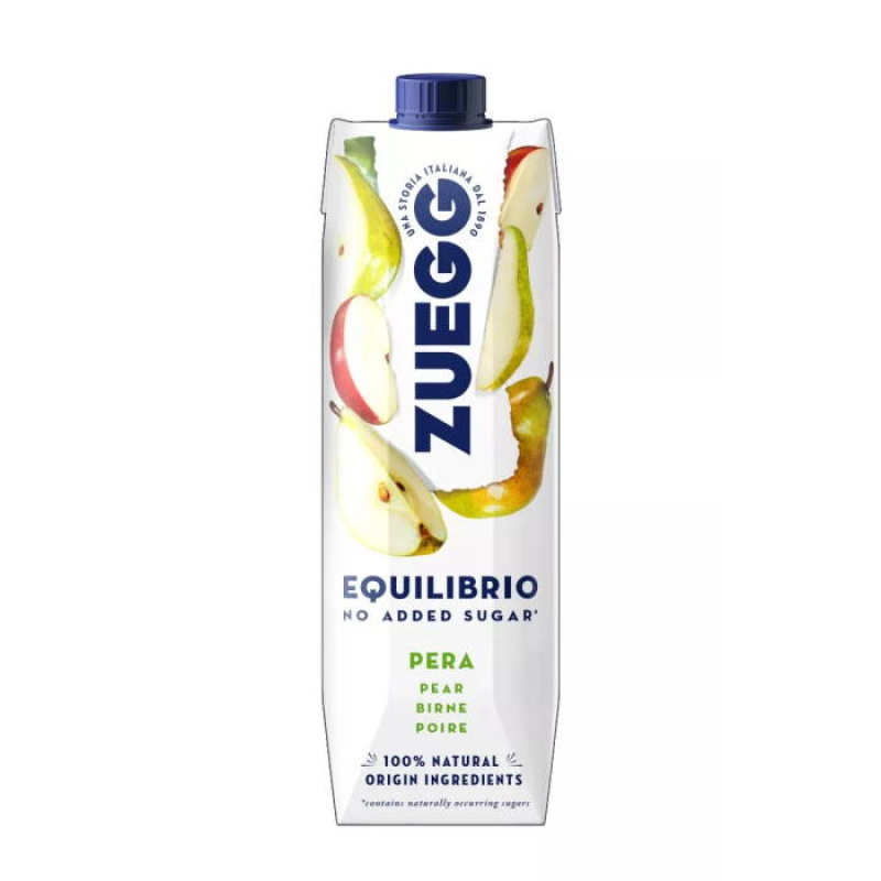 ZUEGG EQUILIBRIO PEAR & APPLE JUICE NO ADDED SUGAR 1lt