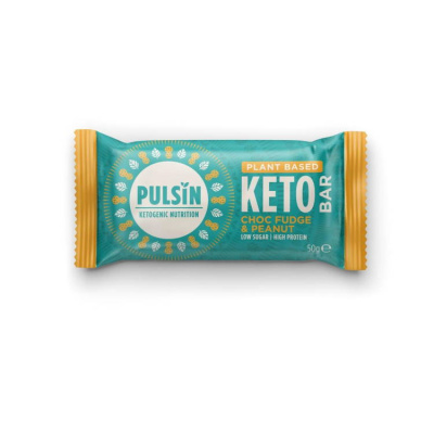 PULSIN KETO PROTEIN BAR CHOC FUDGE & PEANUT 50gr