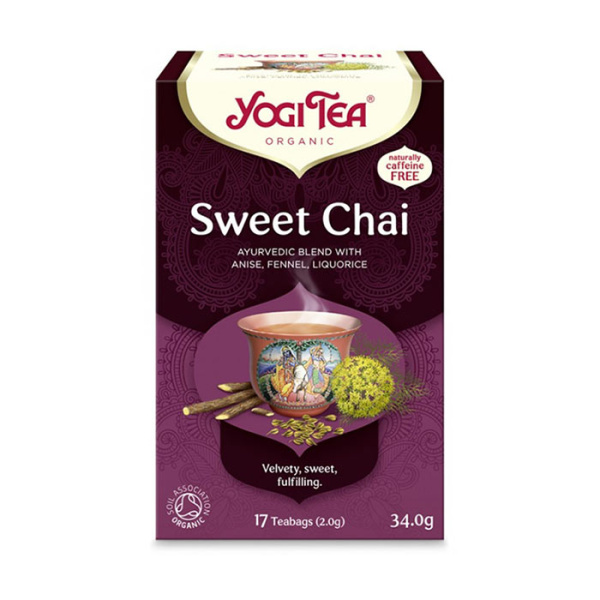 YOGI TEA SWEET CHAI TEA 17teabags 34gr bio