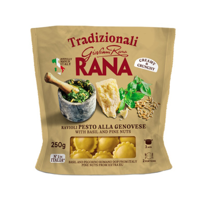 GIOVANNI RANA FRESH RAVIOLI WITH BASIL AND PINENUTS PESTO 250gr